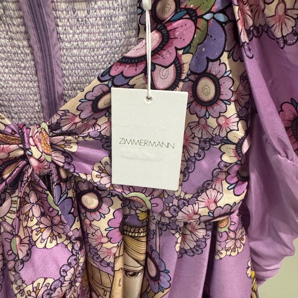 ZIMMERMANN Cosmic Twist Front Mini Dress - Picture 10 of 12